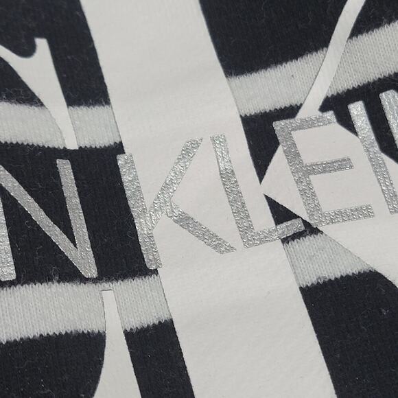 Calvin Klein Top Boxy Striped Crop XXL Black and White 481 - Picture 5 of 8